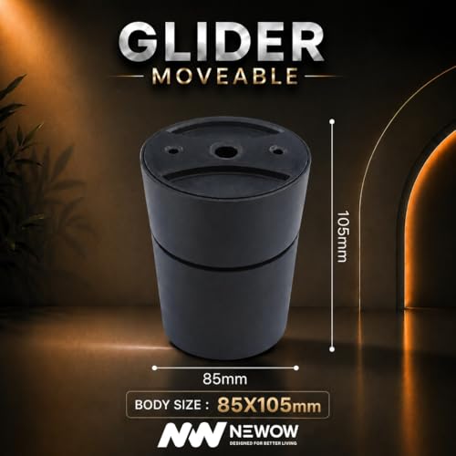 Image of NW 18W Glider SF Moveable Black with Gold Aluminium 360 Degree Adjustable Cylindrical Shape LED Surface Light | COB Light | Wall Light | Spot Light | Light Color- Natural White (Pack of 1)