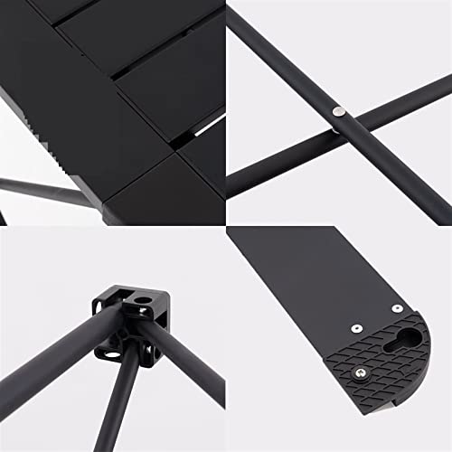 Table de camping pliante aluminium portable légère carrée pour matériel de randonnée