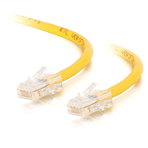 Image of C2G 24497 Cat5e Crossover Cable - Non-Booted Unshielded Network Patch Cable, Yellow (3 Feet, 0.91 Meters)