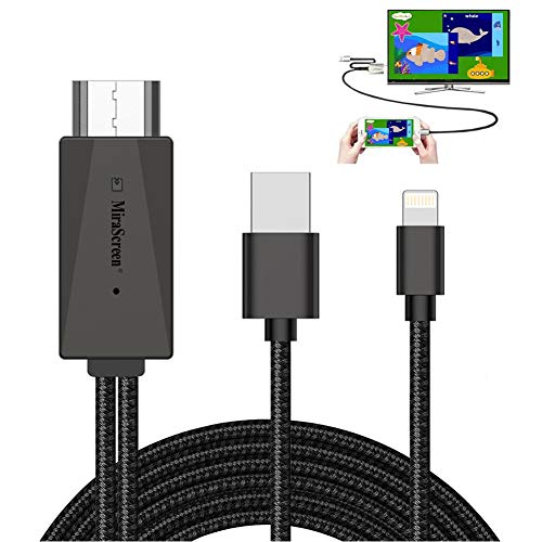 AHOMASH Compatible with iPhone iPad to HDMI Cable for TV - 1080P HD