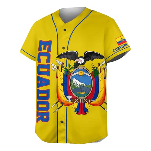 Ecuador Jersey Men, Ecuador Jersey Baseball, Personalized Ecuador Baseball Jersey Men miniatura 5
