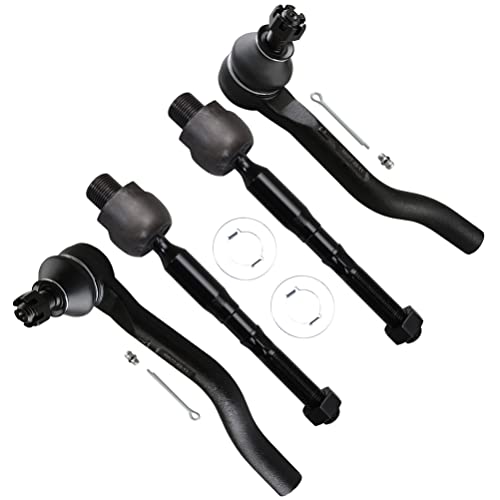 SCITOO 4pcs Front Suspension Kit Inner Tie Rod End Outer Tie Rod End Fit 2015-2020 For Acura TLX 2013-2017 For Honda For Accord