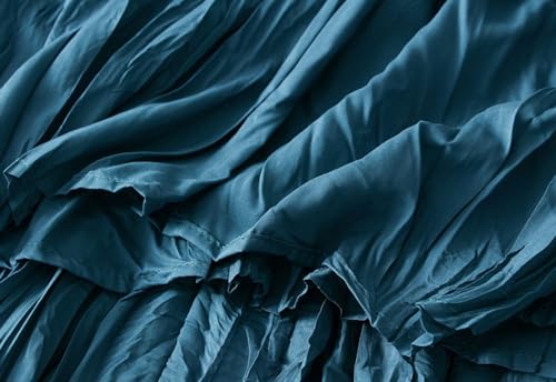 Womens Slim Long Skirts Elastic High Waisted A-Line Skirt Trendy Casual Pleated Skirts Swinging Flowy Fairy Skirt2