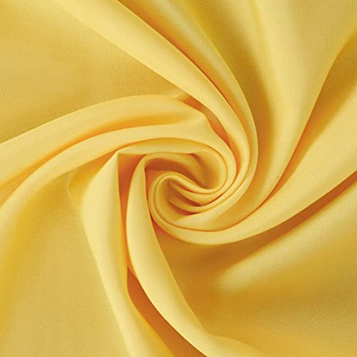 Image of FOLINS&HOME Yellow Rectangle Tablecloth 52 x 70 Inch Waterproof Table Cloth
