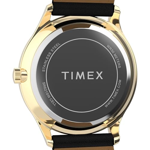 Image of Timex Men's Modern Easy Reader 40mm Watch - Black Strap White Dial Silver-Tone Case