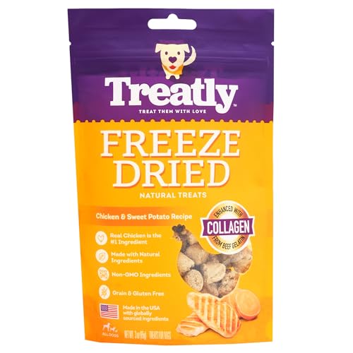 Treatly Freeze Dried Chicken & Sweet Potato W/Collagen Dog Treats cover