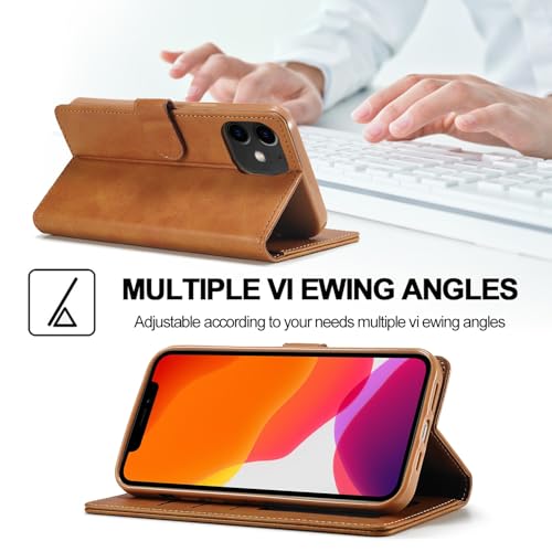 Coque compatible iPhone 12 antichoc avec support vidéo et porte-carte