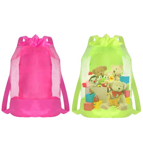 EIHI Bolsa Juguetes Playa, Mochila Antiarena Infantil Grande de Malla