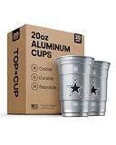 Top Cup NFL Dallas Cowboys Aluminum Party Cups, 20oz, 20 Count