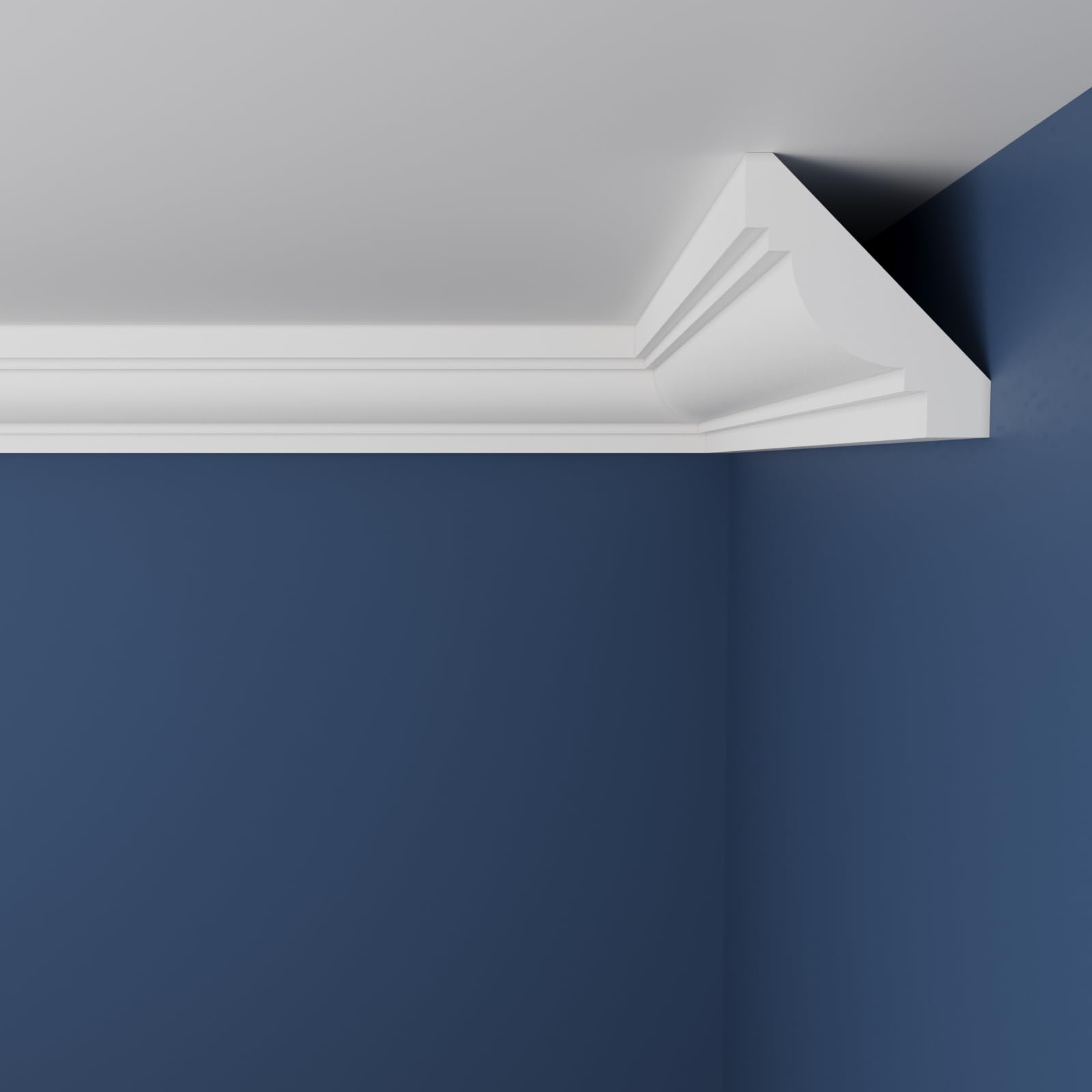 WOLDECOR XPS Cornice Coving – Decorative Coving Moulding for Ceilings, Lightweight Paintable Ceiling Coving Trim, Easy DIY Installation, Durable and Moisture Resistant (WS13, 10 Meters) — image 1