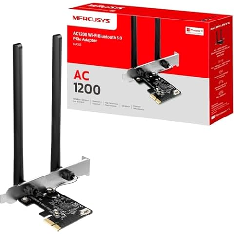 MERCUSYS MA30E AC1200 WiFi Card with Bluetooth Cover