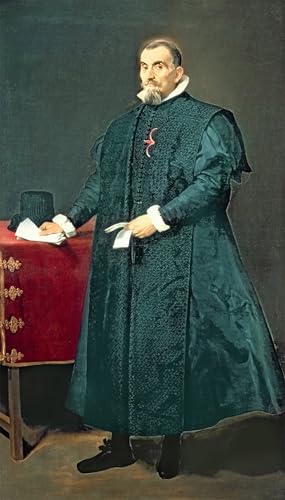 Cuadro Pintura al óleo de Retrato de Don Diego De Corral Velázquez de 60x90cm