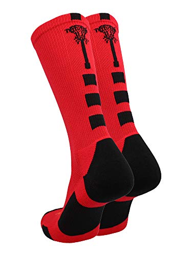 Image of TCK Lacrosse Socks Midline Lacrosse Stick Logo Crew Socks Men Boys Girls Women
