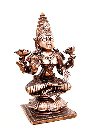 Image of Mahalakshmi Murti Copper Idol God - 3.6 in - Pack of 1