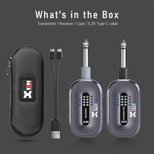 Xvive A58 Wireless Guitar System 5.8Ghz Wireless Guitar Transmitter Receiver thumb #6
