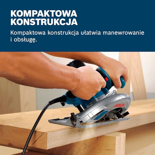 Bosch Professional: pilarka tarczowa GKS 190 (1400 W, średnica tarczy pilarskiej 190 mm, prędkość obrotowa bez obciążenia 5.500 min-1)