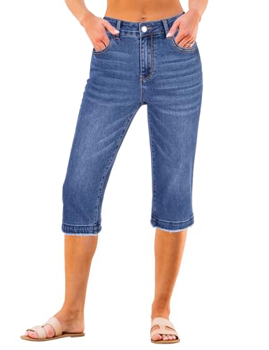 luvamia Relaxed Fit Jean Capris for Women Jeans Woman...