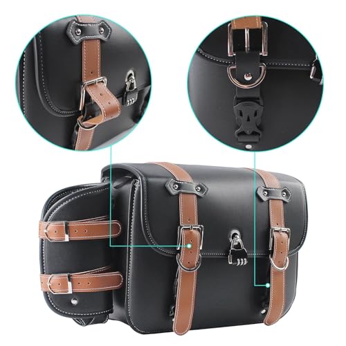 Bolsas laterales y bolsa de sillín universal para almacenamiento 5