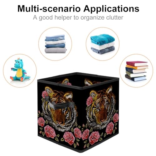 Panier de rangement en tissu pliable pour placard encombré de vêtements - 3