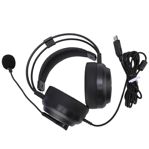 omiinitio Auriculares de PC con reducción de ruido 2 8 M Cable blindado cómodo almohadillas auriculares chip auditivo para llamadas de conferencia Metal flexible cuello de cisne auricular