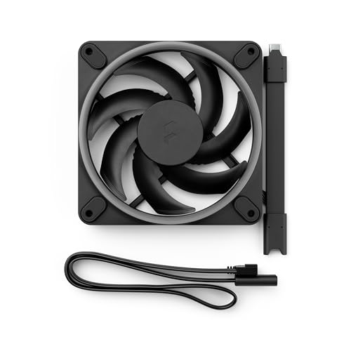 Image of Fractal Design Momentum 12 RGB - Silent PC Case Fan - 120 mm - ARGB Gen 2-16 LEDs - Liquid Crystal Polymer LCP Blades - FDB Fluid Dynamic Bearing - Cooling Performance - Powerful Airflow - Black
