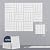 UMIACOUSTICS 12 PCS Acoustic Panels,11.8" x 11.8" x 0.4" Sound Absorbing Wall Panels for Office, Studio, Home Theater, White