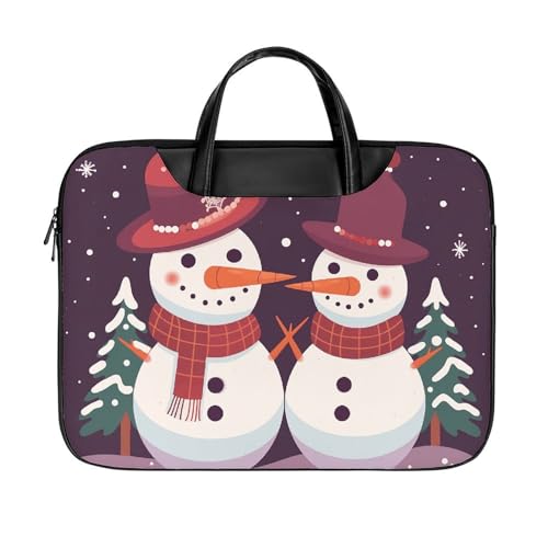 Bolso para portátil impermeable de 17 pulgadas Snowman in The Snow miniatura 1
