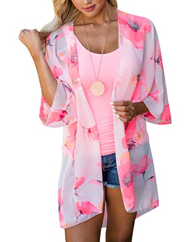 Yonala Summer Womens Beach Wear Cover up Swimwear Beachwear Bikini Cardigan3