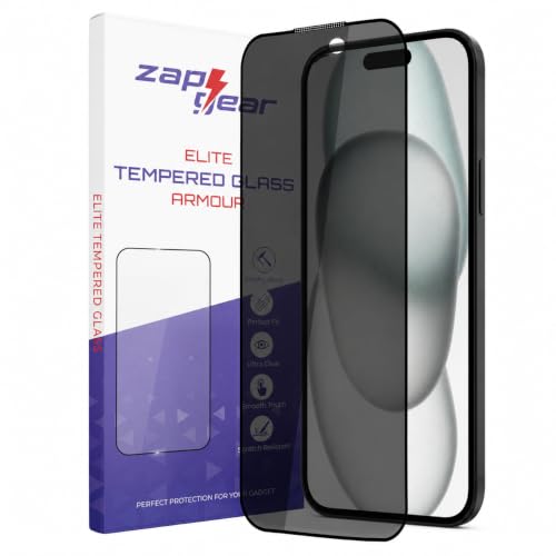Image of Privacy Tempered Glass for iPhone 15 Plus and 16 Plus (6.7 Inch) | Anti-Spy Peeping Screen Protector | 9H Hardness | Edge-to-Edge Case Friendly Fit | Bubble-Free HD True Touch