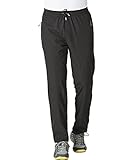 Gopune Men's Spring and Summer Lightweight Breathable Casual Hiking Pants Outdoor Sports Quick Dry Trousers (Black,L)