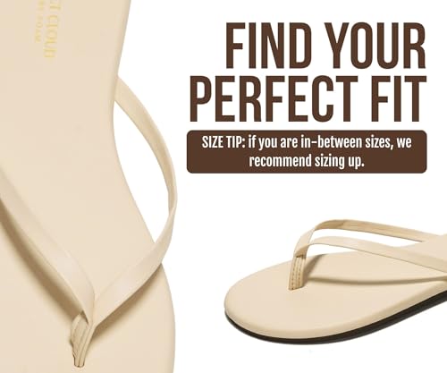 Image of Project Cloud Flip Flops for Women Footwear- Lightweight and Memory Foam Insole Sandals for Women 2026 - Durable Non-Slip Beach Essentials Flats for Women Sandals (Foundations)