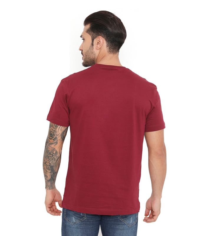 Image of Rivolta Men's Solid Regular Fit T-Shirt