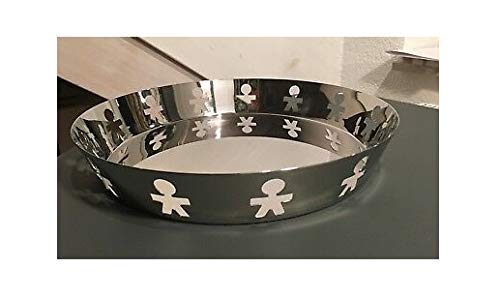 Alessi Mini Girotondo - Vassoio In Acciaio Inox Lucido Ø21 Cm, Design Stefano Giovannoni, Per Frutta O Svuotatasche - Foto 6