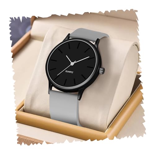Image of Acnos Black Colour Dial with Softest Silicone Multi Colors Strap Analog Wrist Watch for Men Boys