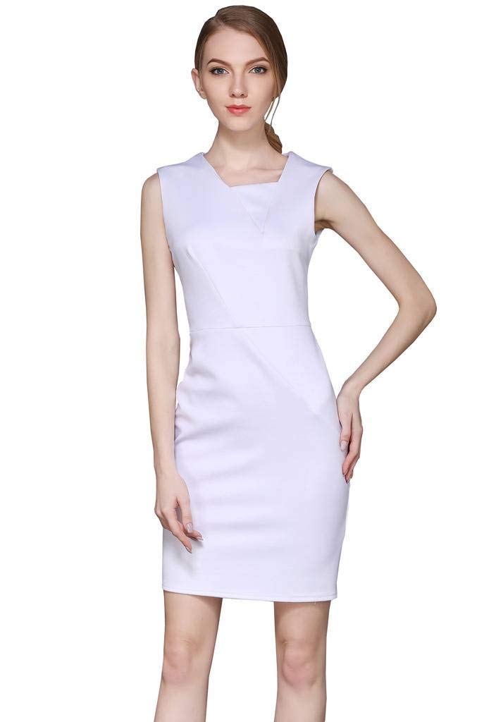 White Sheath Dresses The Dress Shop