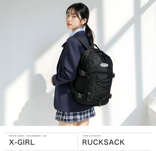 Amazon | [エックスガール] オーバルロゴバンジーコードバックパック