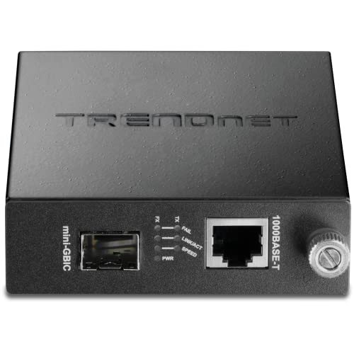 TRENDnet 100/1000Base-T to SFP Media Converter, TFC-1000MGA