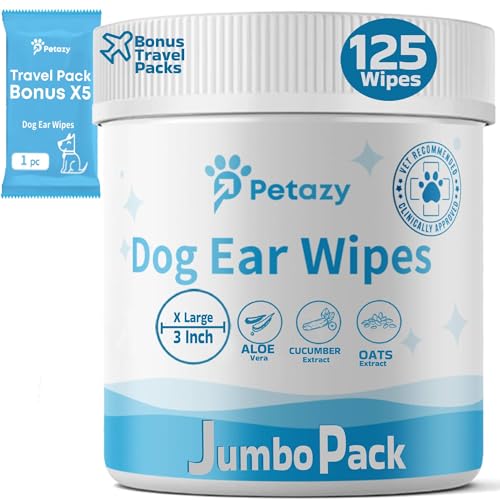 Petazy Dog Ear Wipes for Dog | Unscented Dog Ear ...