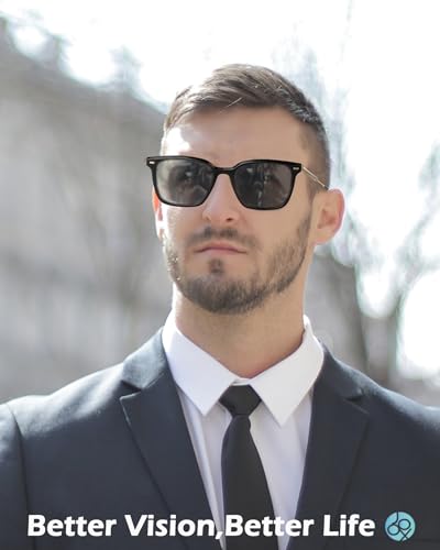 JOOX Polarized Square Sunglasses for Women Men, Trendy Rectangle Designer TR90 Sun Glasses UV400 Protection2