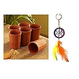 Odishabazaar Handmade Clay Glass/Clay Drinking Water Glasses/Clay Milk Glass/Clay lassi Glass/Clay...