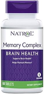 Natrol Memory Complex, Brain Health, 100% Vegetarian, 60 Count Tablets