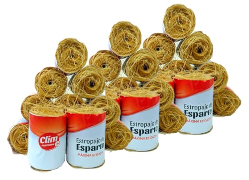 Estropajo ecológico natural de esparto. Pack 48 uds