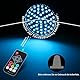 Telbum Akku Stroboskop Blitzer Halloween, Batteriebetrieb Stroboskop Disco Licht mit Fernbedienung, Sound Aktiviert RGB 54LED Wiederaufladbar Blitzlicht für Party DJ Weihnachten Hochzeit 2Pack
