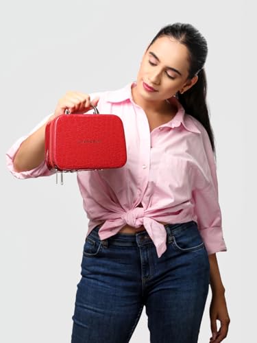Image of Caprese Cortney Vanity CASE Small Maroon