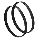 (2-Pack) AC-0815 Air Compressor Timing Belt– Replacement Belt for Craftsman, PORTER CABLE, DEWALT, Black & Decker, Delta, Bostitch – Fits Models CF2600, D55141, CP503 – Replaces CAC-1311, CAC-1342