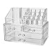ZHIAI Cosmetic Display Cases and Jewelry Storage Boxes, Clear Acrylic Hair Accessories Makeup Organizer, Great for Your Bathroom, Vanity and Countertop