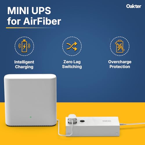 Oakter Mini UPS for Jio AirFiber and AirFiber Plus WiFi Routers | 6x2000 mAh Battery | Power Backup 4 Hours | 12 Months Warranty | Portable UPS |... - Image 5