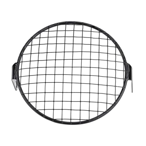 Grille de protection universelle phare moto 7 pouces en acier robuste noir