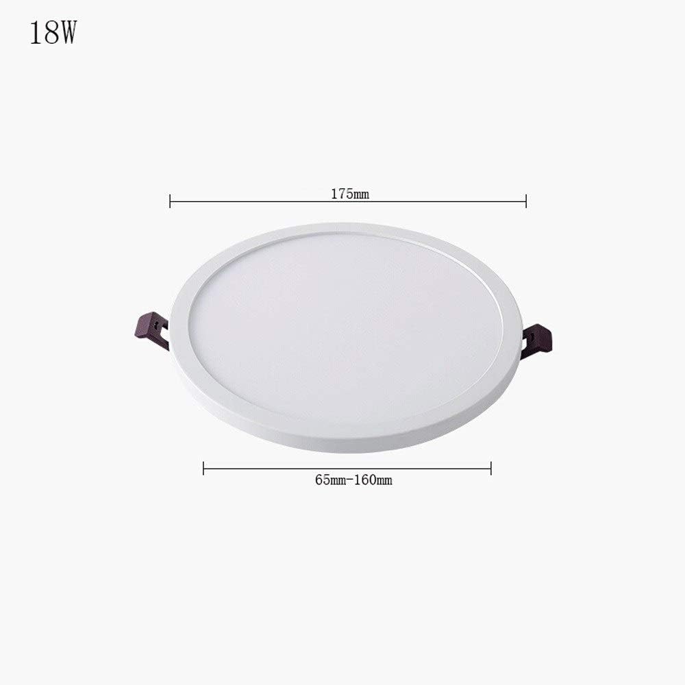 Recessed 1cm Slim LED Downlight Energy Saving Integrated Down Lights 9W/12W/18W/22W Ultra Bright Round Recessed Ceiling Flat Panel Down Light Easy Installation Integrated