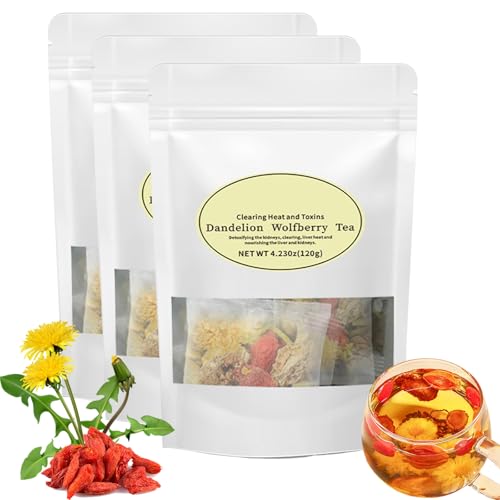 Tisane Chicorée Et Gardénia, Tisane Naturelle Sans Sucre, Pissenlit, Baie De Goji, Chrysanthème, Graine De Cassia, Gardénia, Réglisse, Écorce De Mandarine (3 sachets)